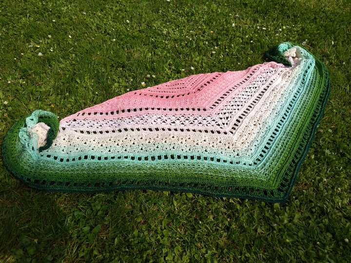 Häkelanleitung - Tuch "Clarice" - flach