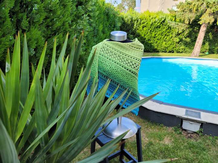 Häkelanleitung - Tuch "Clarice" - flach