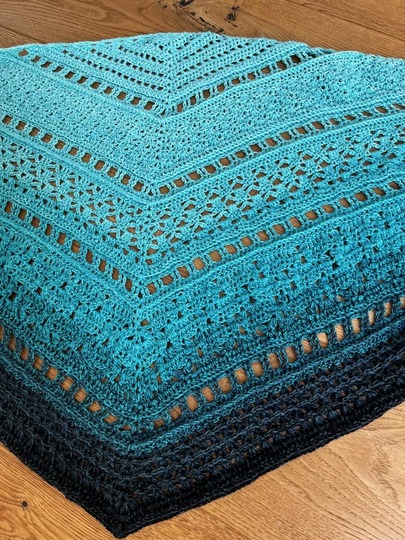 Häkelanleitung - Tuch "Clarice" - flach