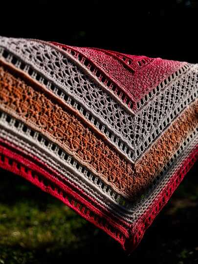 Häkelanleitung - Tuch "Clarice" - flach