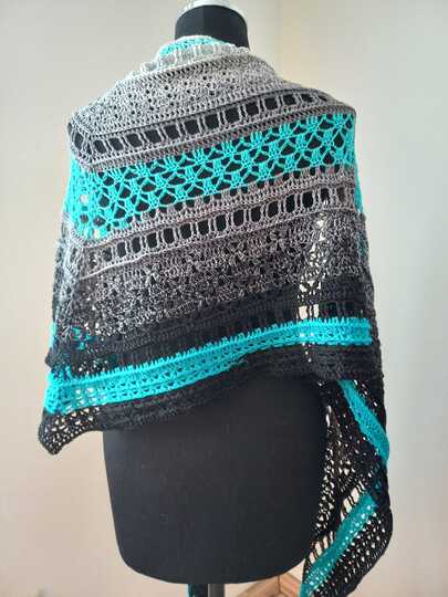 Häkelanleitung - Tuch "Clarice" - flach