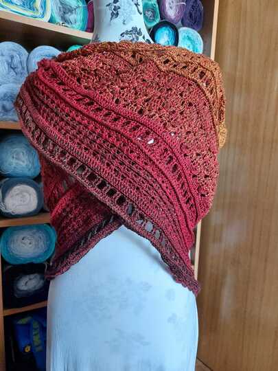 Häkelanleitung - Tuch "Clarice" - flach