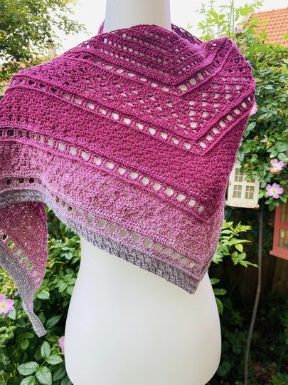 Häkelanleitung - Tuch "Clarice" - flach