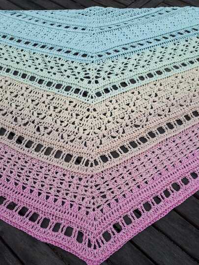 Häkelanleitung - Tuch "Clarice" - flach