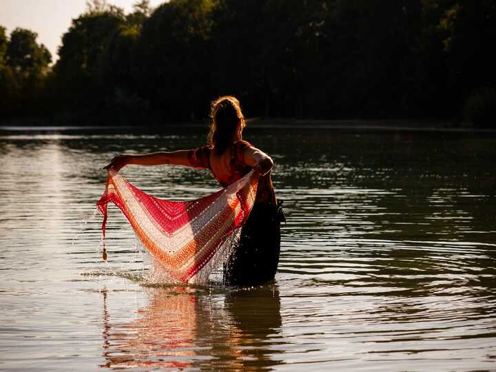 Häkelanleitung - Tuch "Clarice" - flach