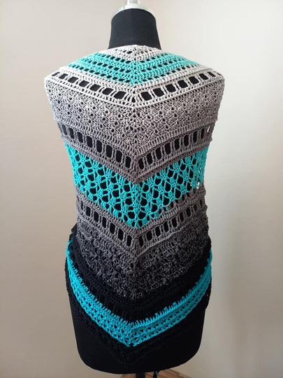 Häkelanleitung - Tuch "Clarice" - flach