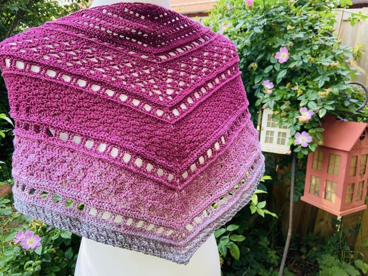 Häkelanleitung - Tuch "Clarice" - flach