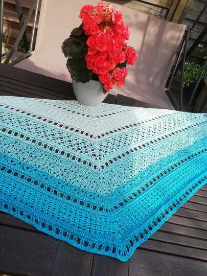 Häkelanleitung - Tuch "Clarice" - flach