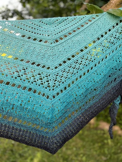 Häkelanleitung - Tuch "Clarice" - flach