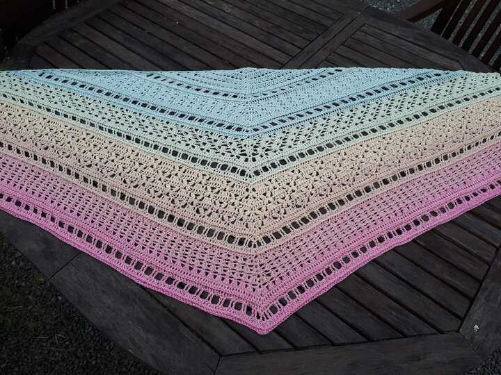 Häkelanleitung - Tuch "Clarice" - flach