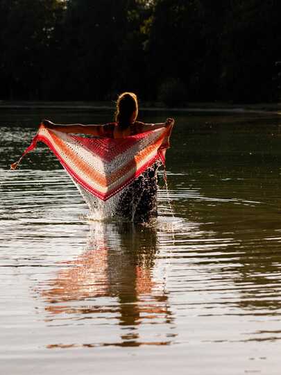 Häkelanleitung - Tuch "Clarice" - flach