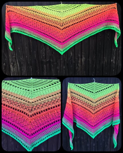 Häkelanleitung - Tuch "Clarice" - flach