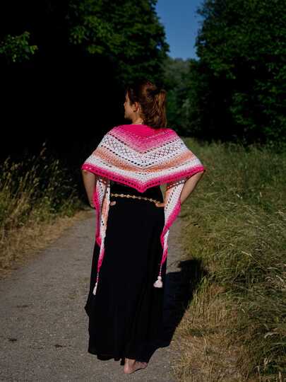 Häkelanleitung - Tuch "Clarice" - flach