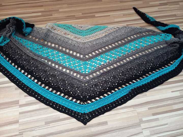 Häkelanleitung - Tuch "Clarice" - flach