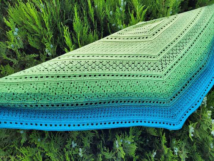 Häkelanleitung - Tuch "Clarice" - flach