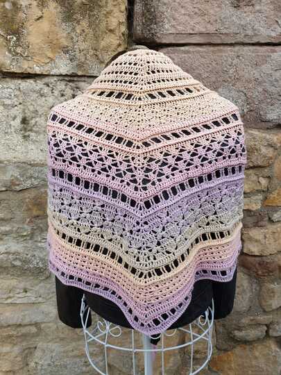 Häkelanleitung - Tuch "Clarice" - flach