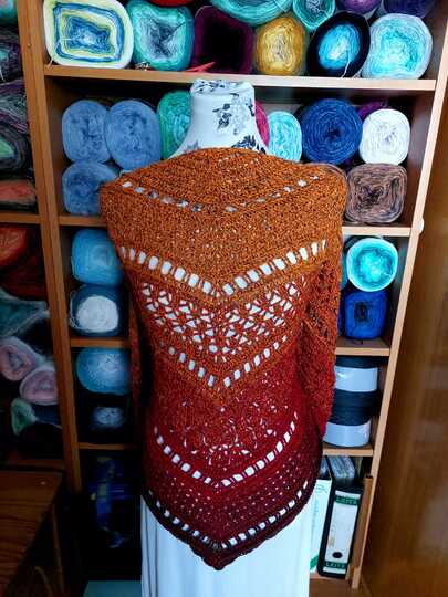 Häkelanleitung - Tuch "Clarice" - flach