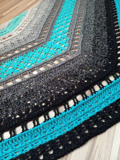 Häkelanleitung - Tuch "Clarice" - flach