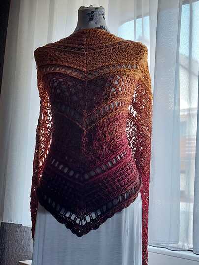 Häkelanleitung - Tuch "Clarice" - flach