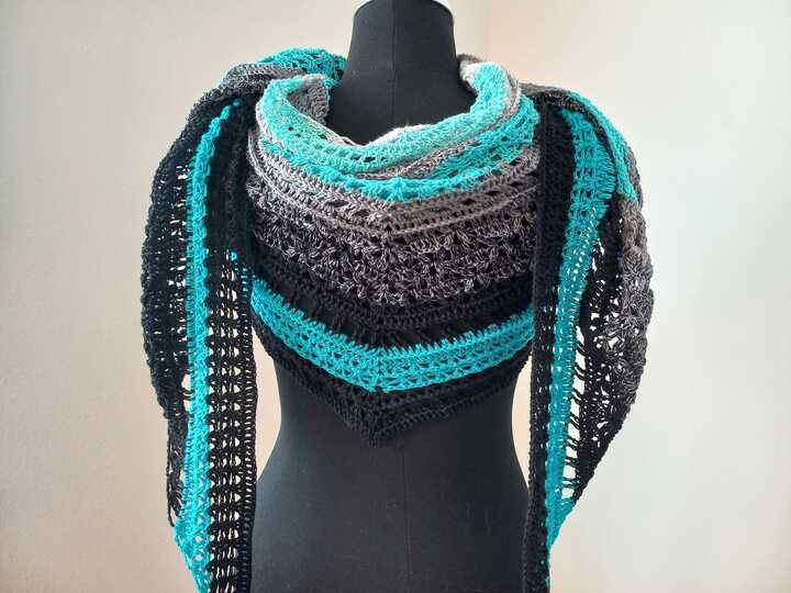 Häkelanleitung - Tuch "Clarice" - flach