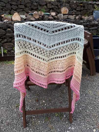 Häkelanleitung - Tuch "Clarice" - flach