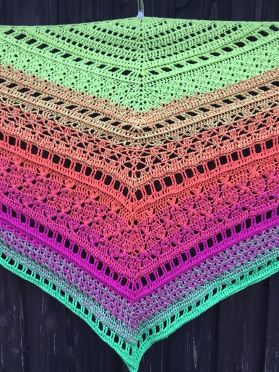 Häkelanleitung - Tuch "Clarice" - flach