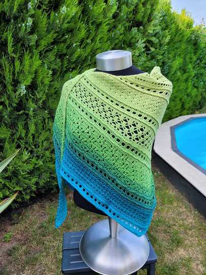 Häkelanleitung - Tuch "Clarice" - flach