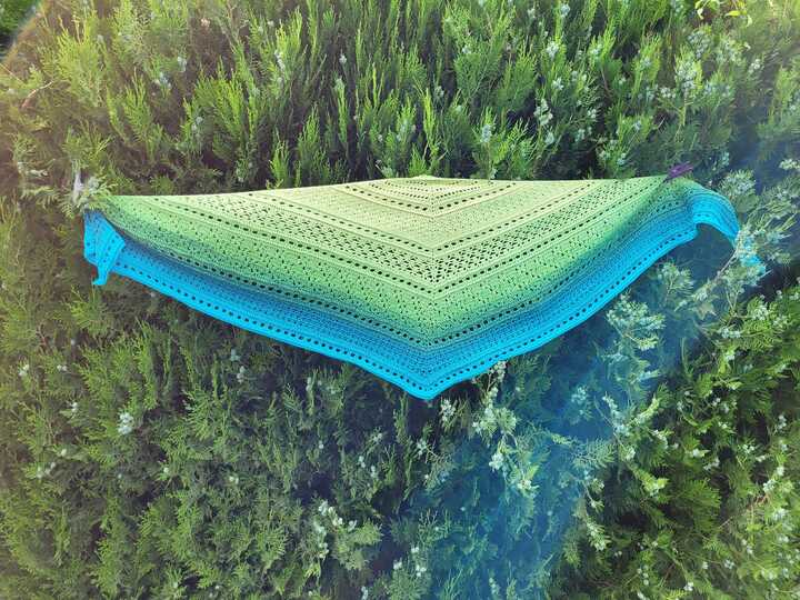 Häkelanleitung - Tuch "Clarice" - flach