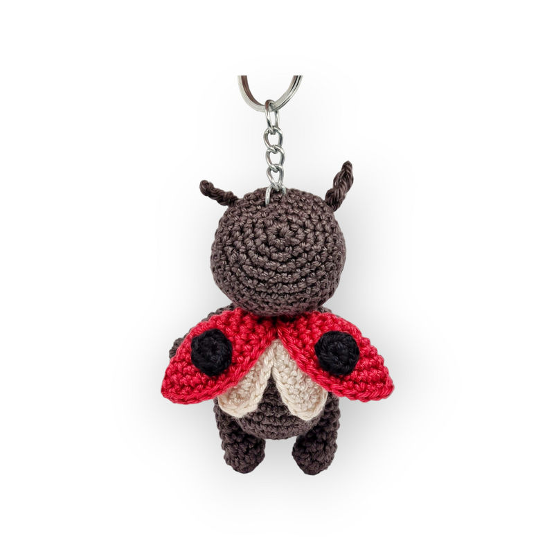 PDF Häkelanleitung Schlüsselanhänger Marienkäfer Marie