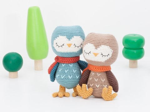 Häkelanleitung Eule, amigurumi