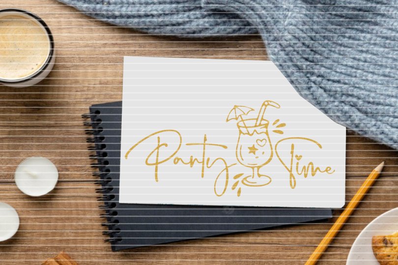 Party Time Plotterdatei SVG DXF