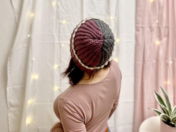 Häkelanleitung Wintermütze | Beanie Zweifarbig