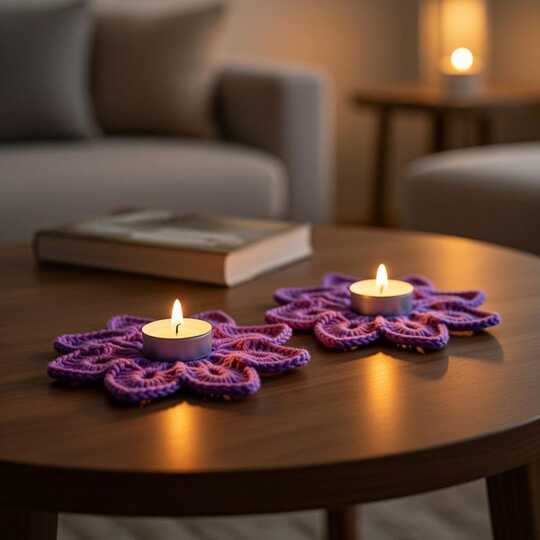 Crochet Snowflake Tea Light Holder Pattern (PDF + Video Tutorial)