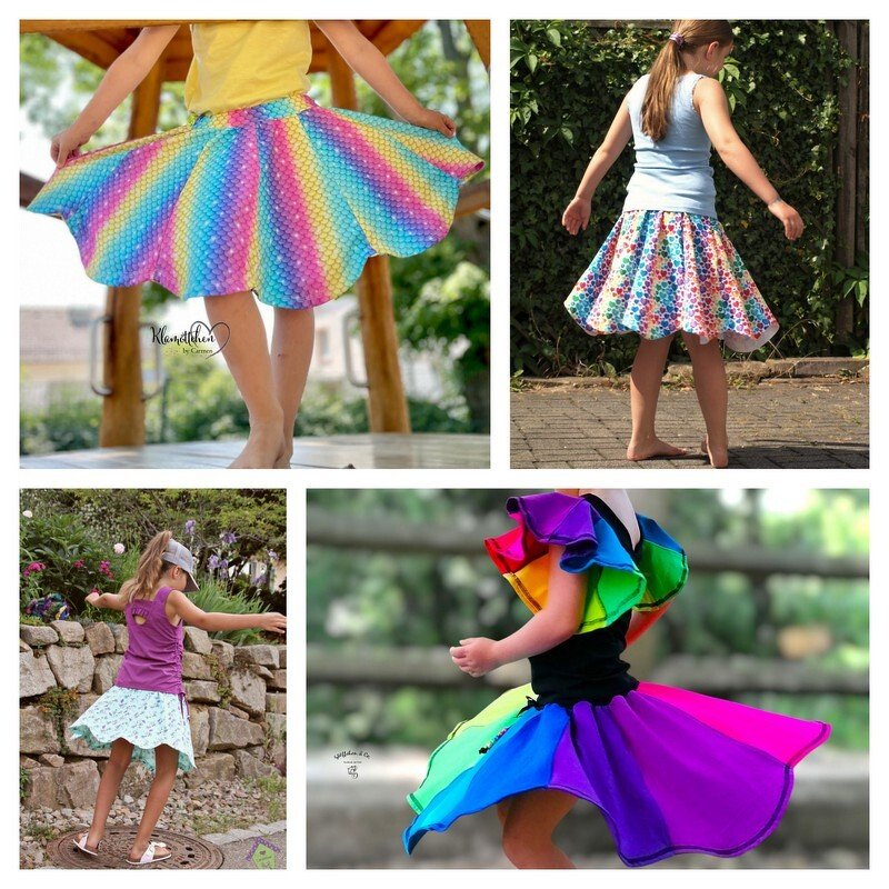 # 292 - Rock Jasmin Blumenrock Gr. 98 - 164 inkl. A0