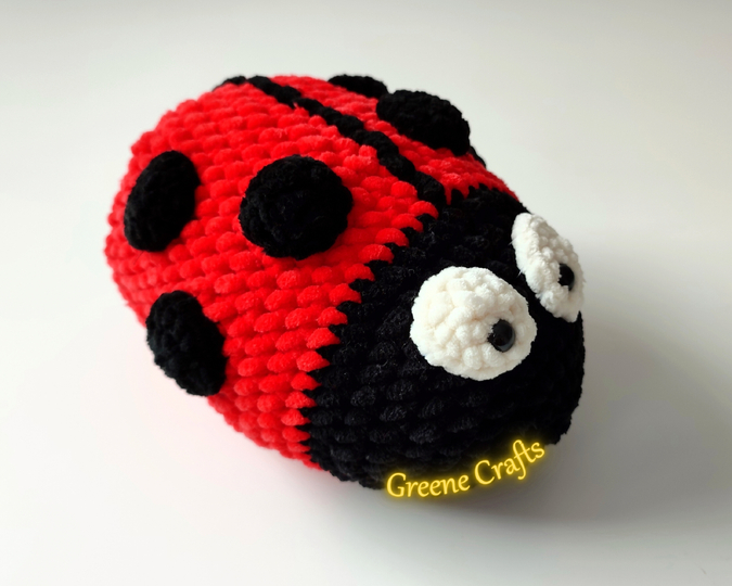 Reversible Bee / Ladybug Plush Toy Crochet Pattern