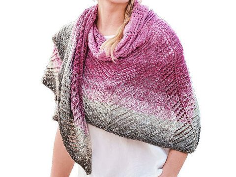 Halbkreisförmiges Tuch mit Lochmuster