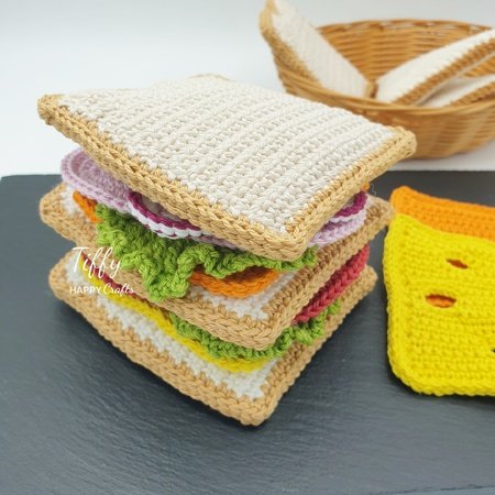 Sandwich Play Set | Amigurumi Crochet Play Food Pattern PDF