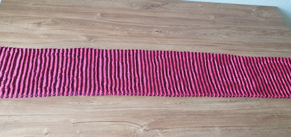 Skull, Shadow Knitting, Illusion Knitting, Motif Scarf