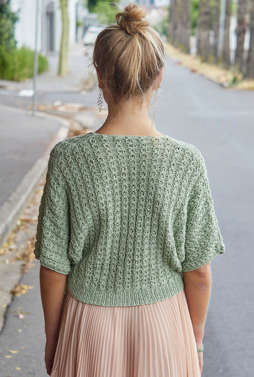 Wickeljacke in Lindgrün