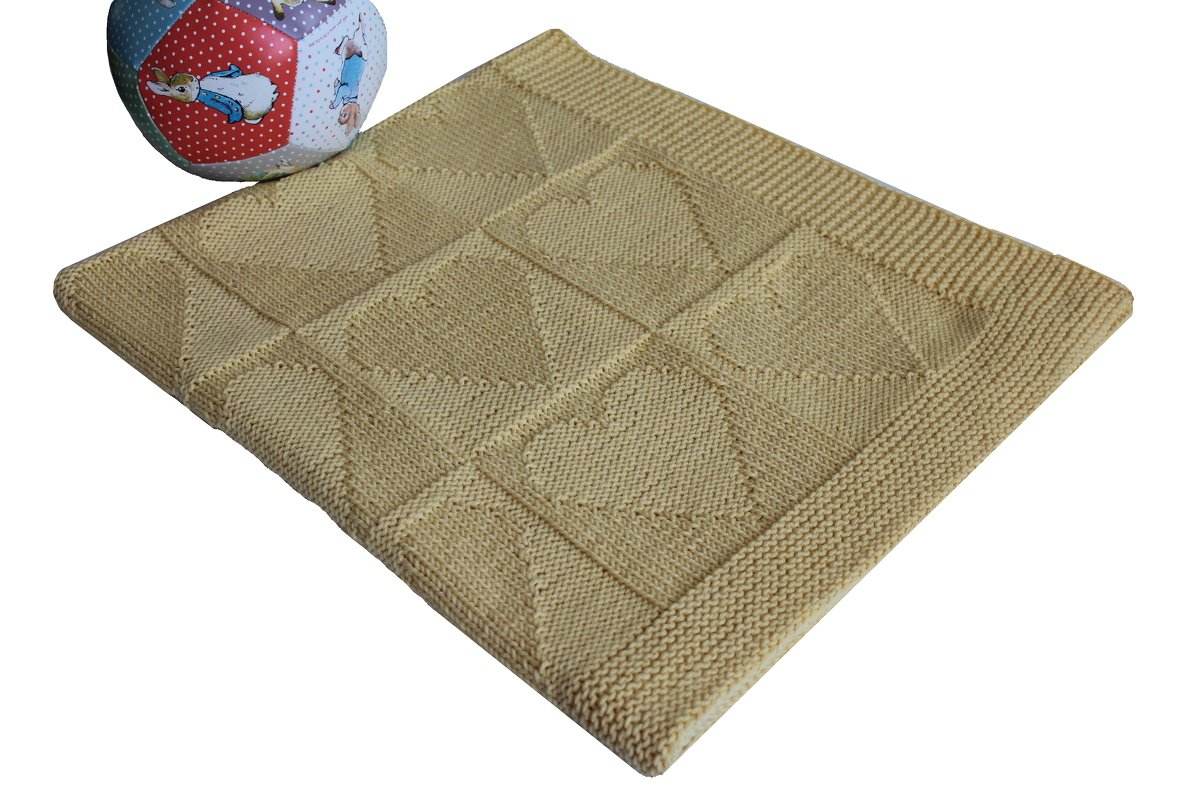 "Golden Heart" Baby-, Kinderdecke stricken PDF-Anleitung - Bild 3