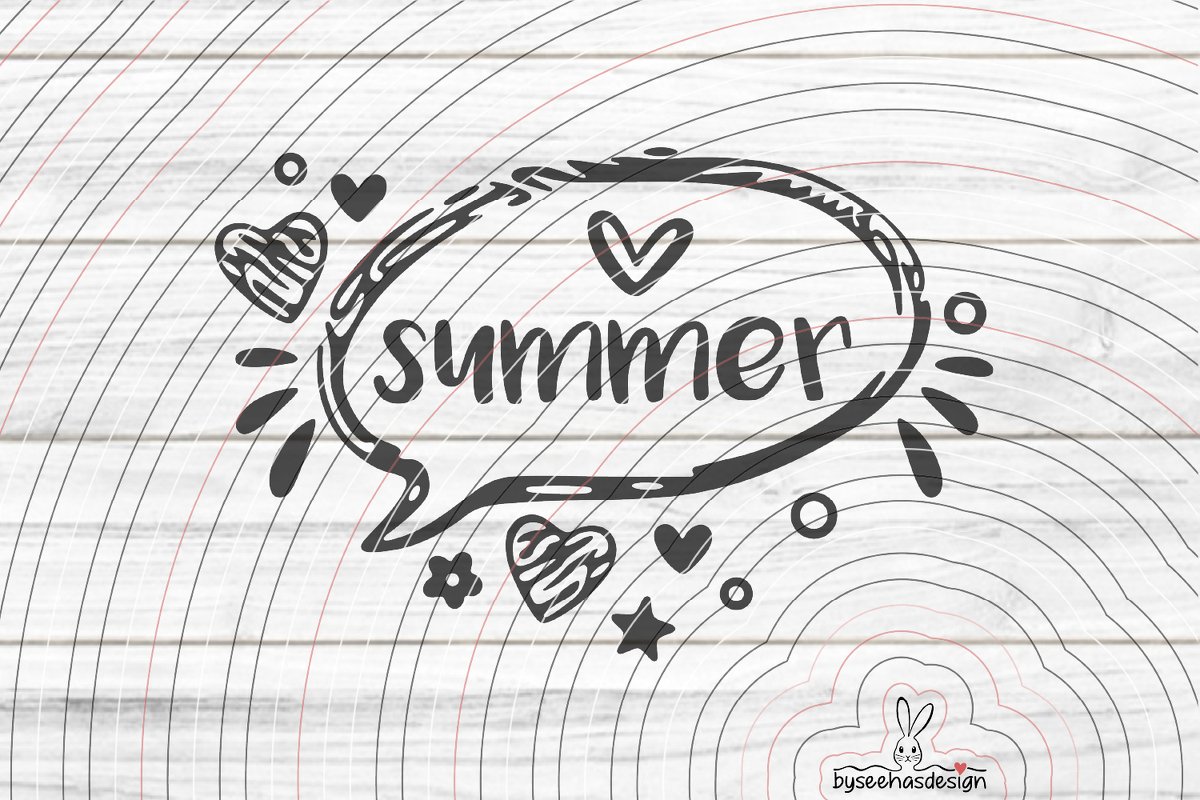 Summer Plotterdatei SVG DXF