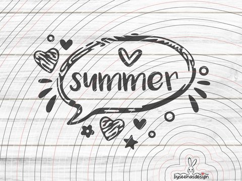 Summer Plotterdatei SVG DXF
