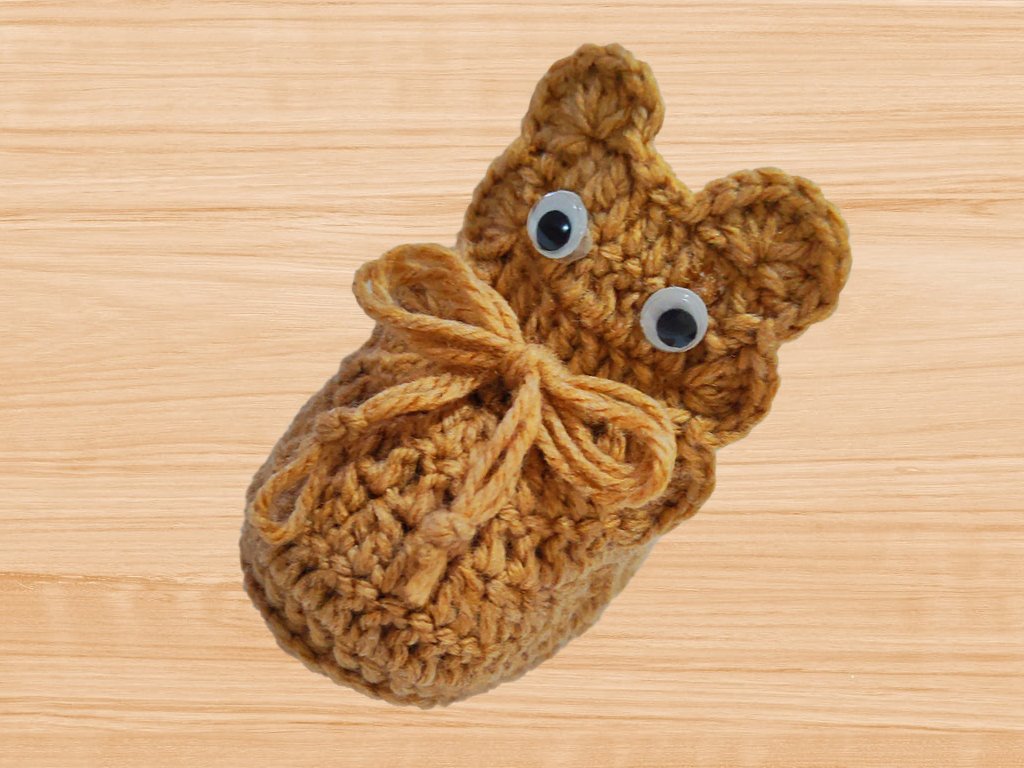 Häkelanleitung für Bären-Babyschuh - Bild 2