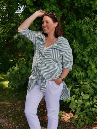 Bluse Damen – eBook Schnittmuster Gr. 32-54 – Cannes #148