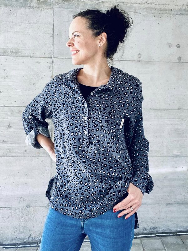 Oversizebluse – eBook Schnittmuster Gr. 32-54 – Cassis #147 - Bild 6