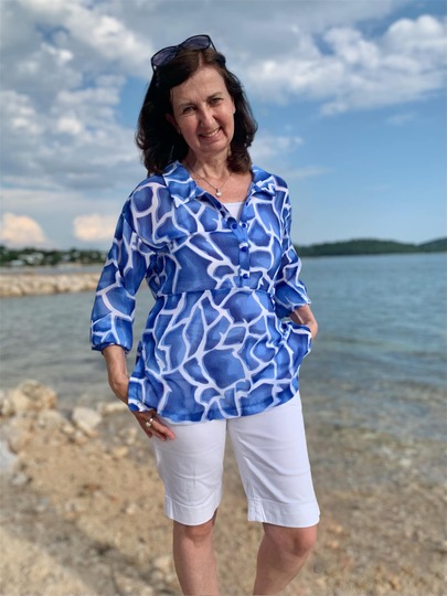 Oversizebluse – eBook Schnittmuster Gr. 32-54 – Cassis #147