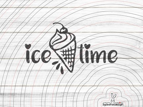 Ice Time Plotterdatei SVG DXF