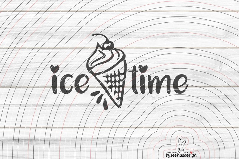 Ice Time Plotterdatei SVG DXF