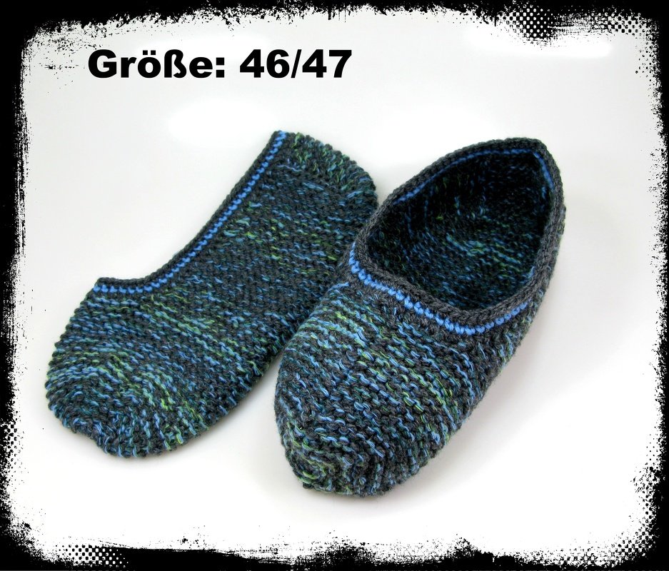 Strickanleitung Puschen- Haussocken- Überzieher für Frauen und Männer - Bild 9