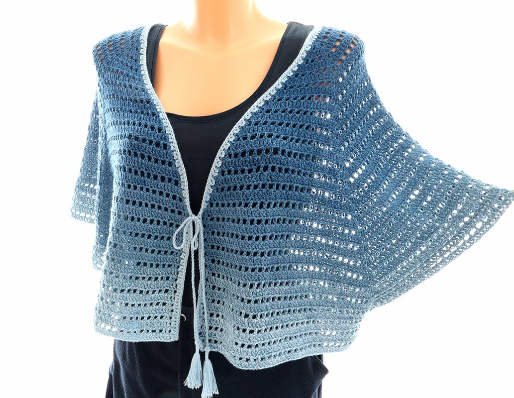 Bolero, Shrug, Cardigan "Kassandra" – Crochet Pattern - Image 6